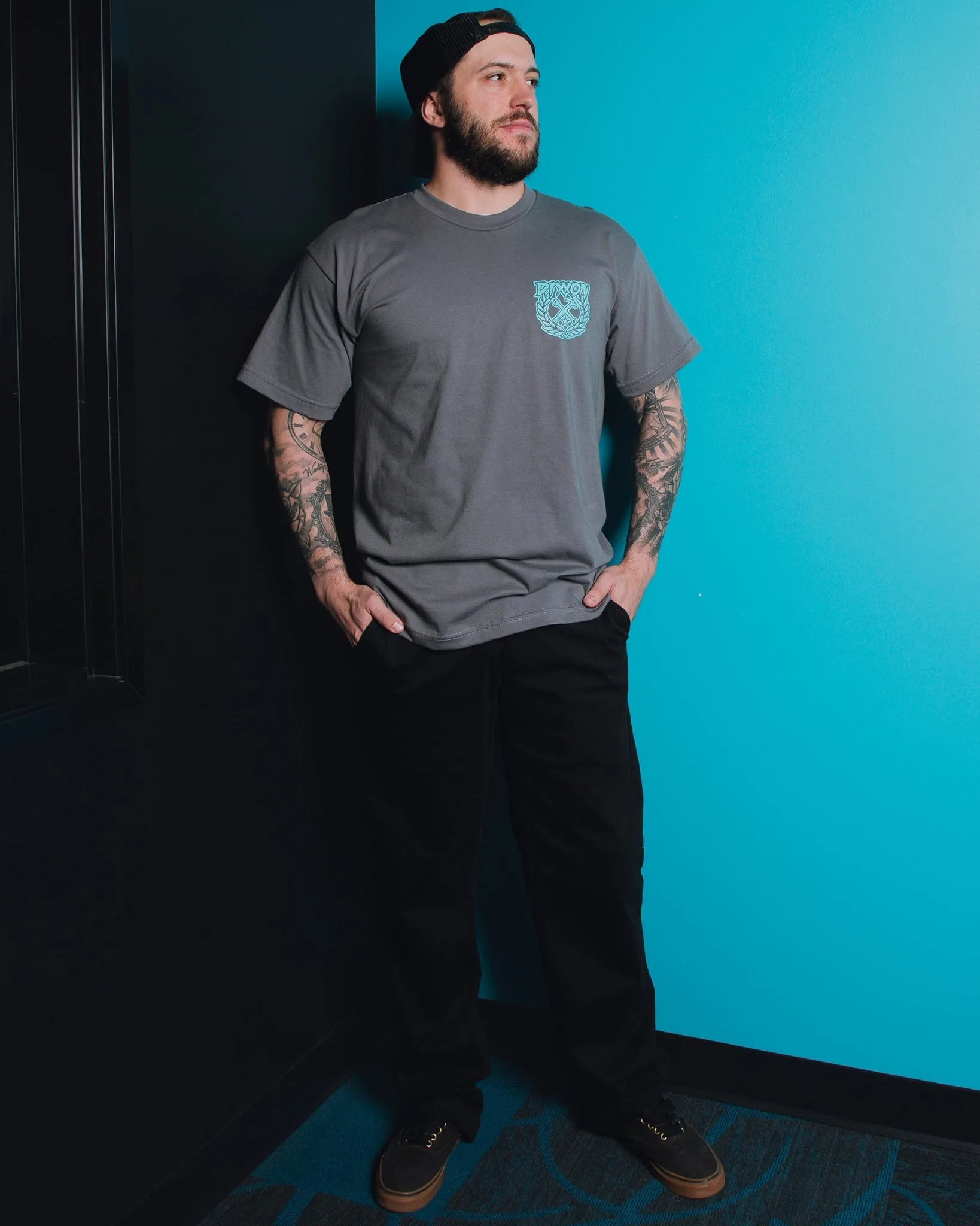 Party Crest T-Shirt - Gray & Tiffany sold by Dixxon product image thumbnail 4