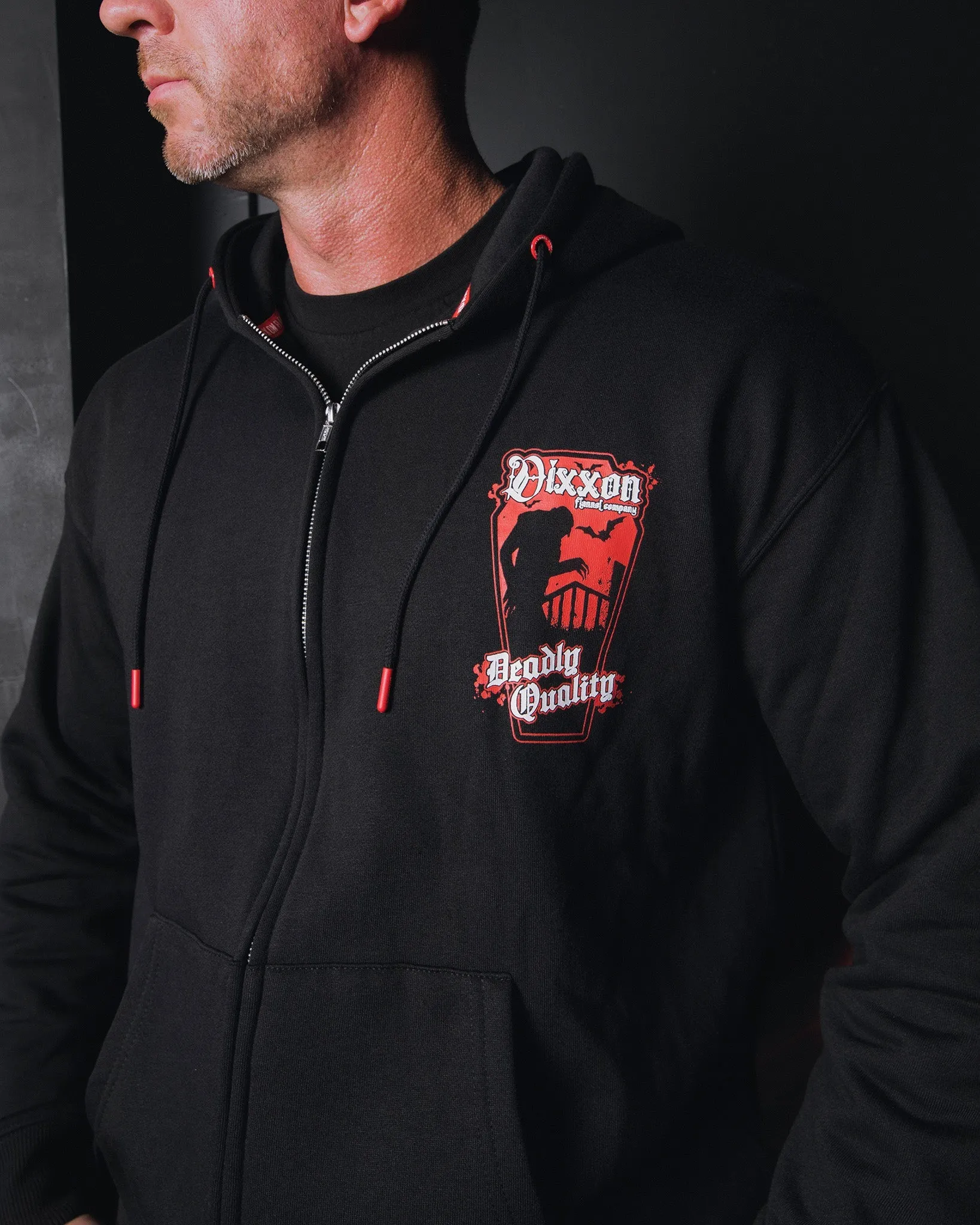 The Count Zip Up Hoodie - Black sold by Dixxon product image thumbnail 3