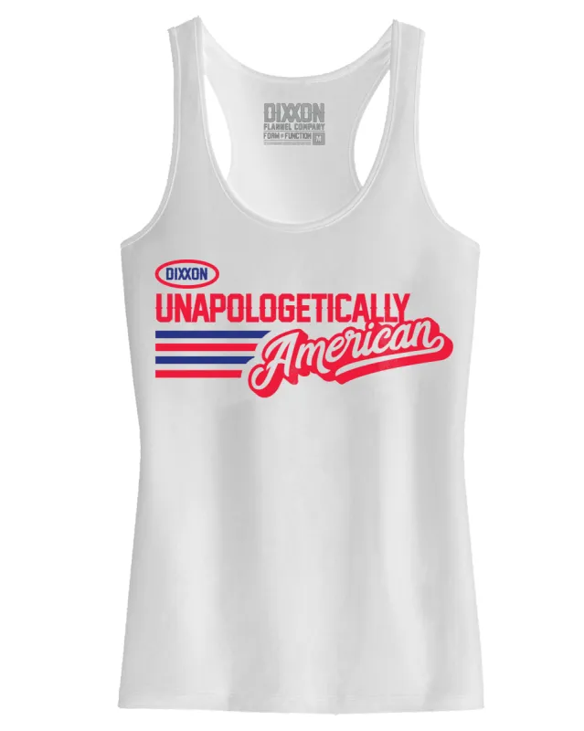 Women's Unapologetically American Tank sold by Dixxon