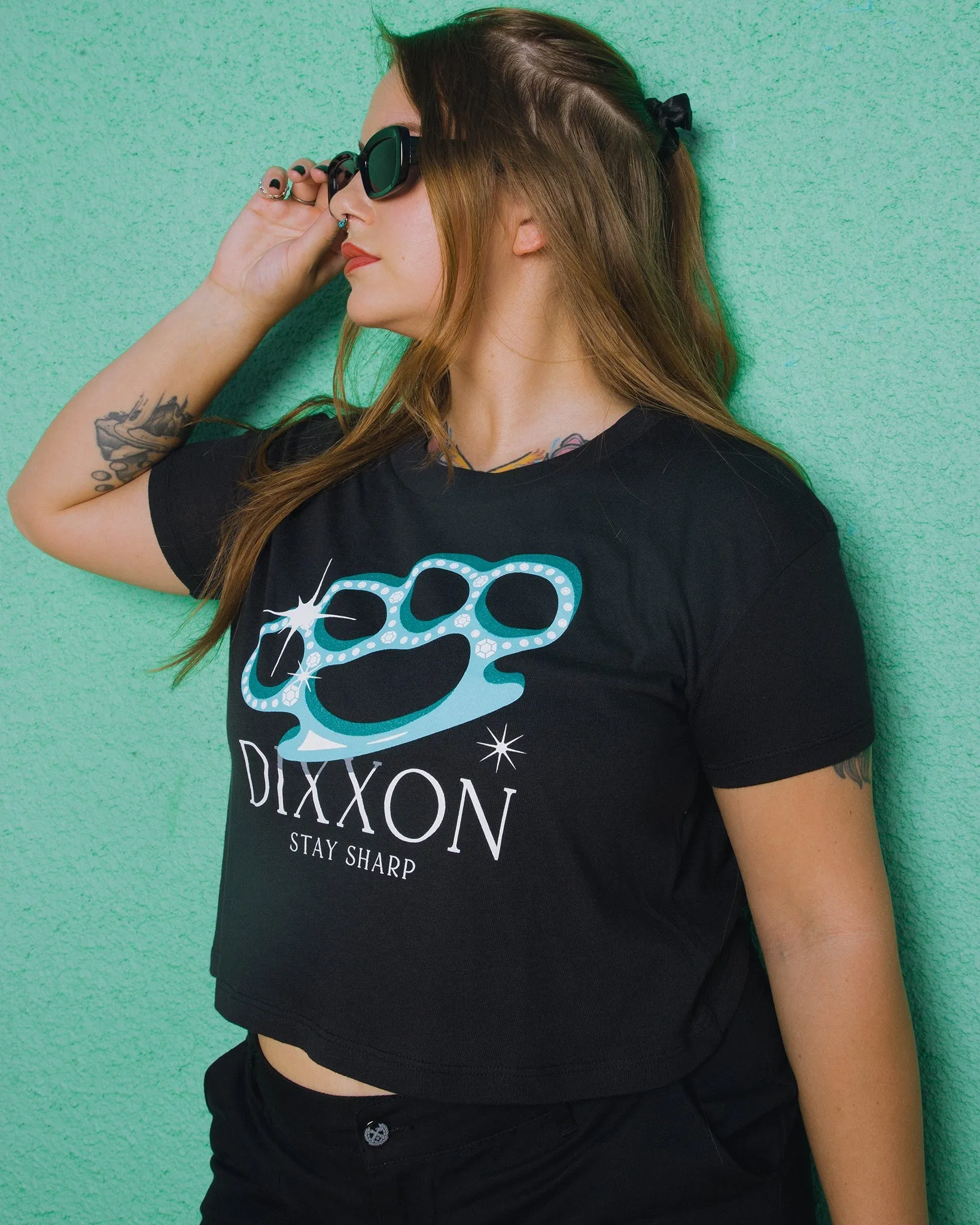 Women's Stay Sharp Crop Top sold by Dixxon