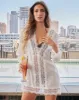 Women's Boho Lace Cover Up - White sold by Dixxon