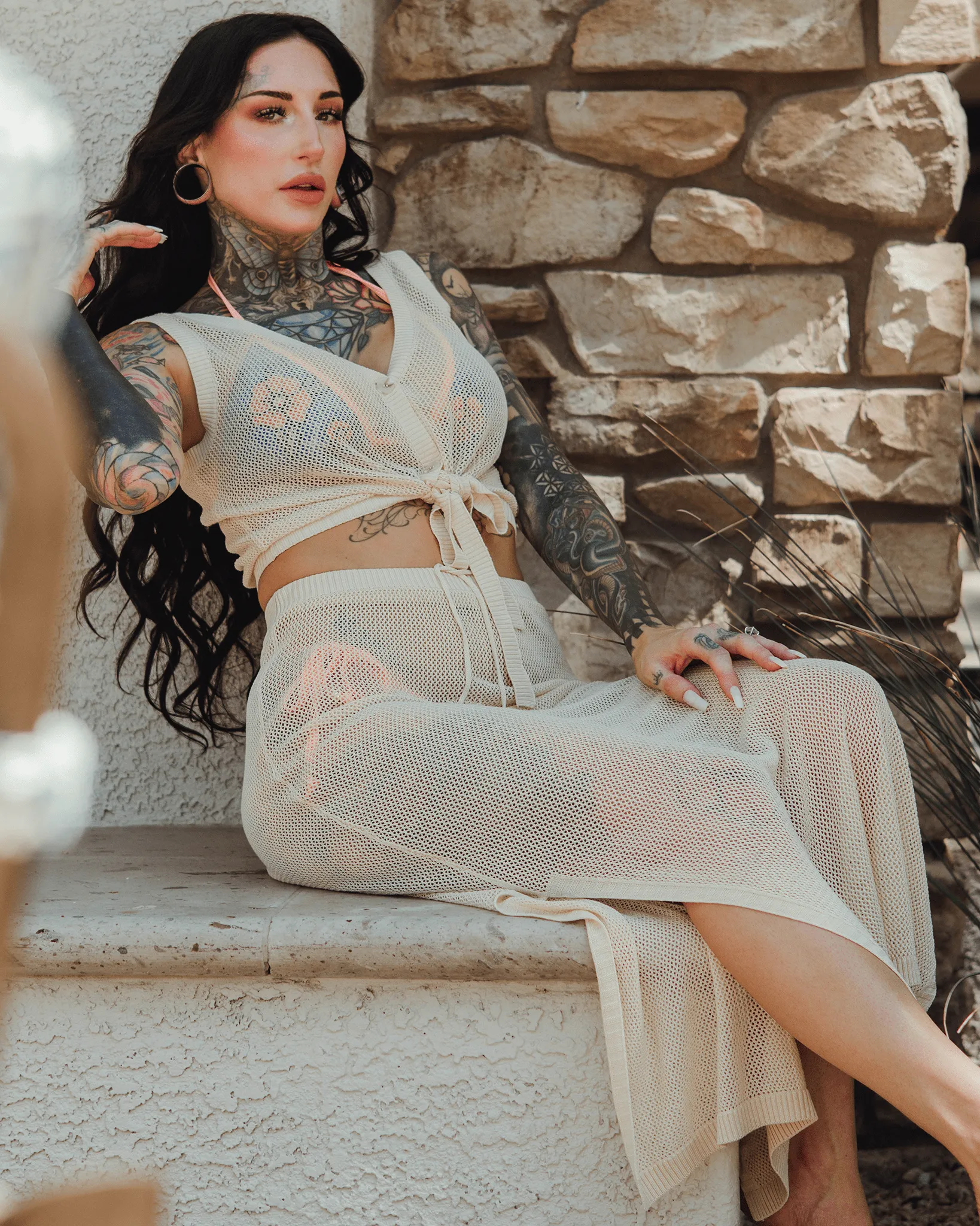 Women's Knit Tank - Ivory sold by Dixxon product image thumbnail 4