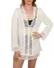 Women's Boho Lace Cover Up - White sold by Dixxon