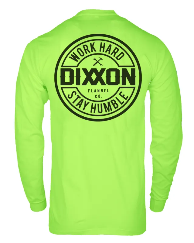 Corpo Hi Vis Long Sleeve T-Shirt - Safety Green sold by Dixxon