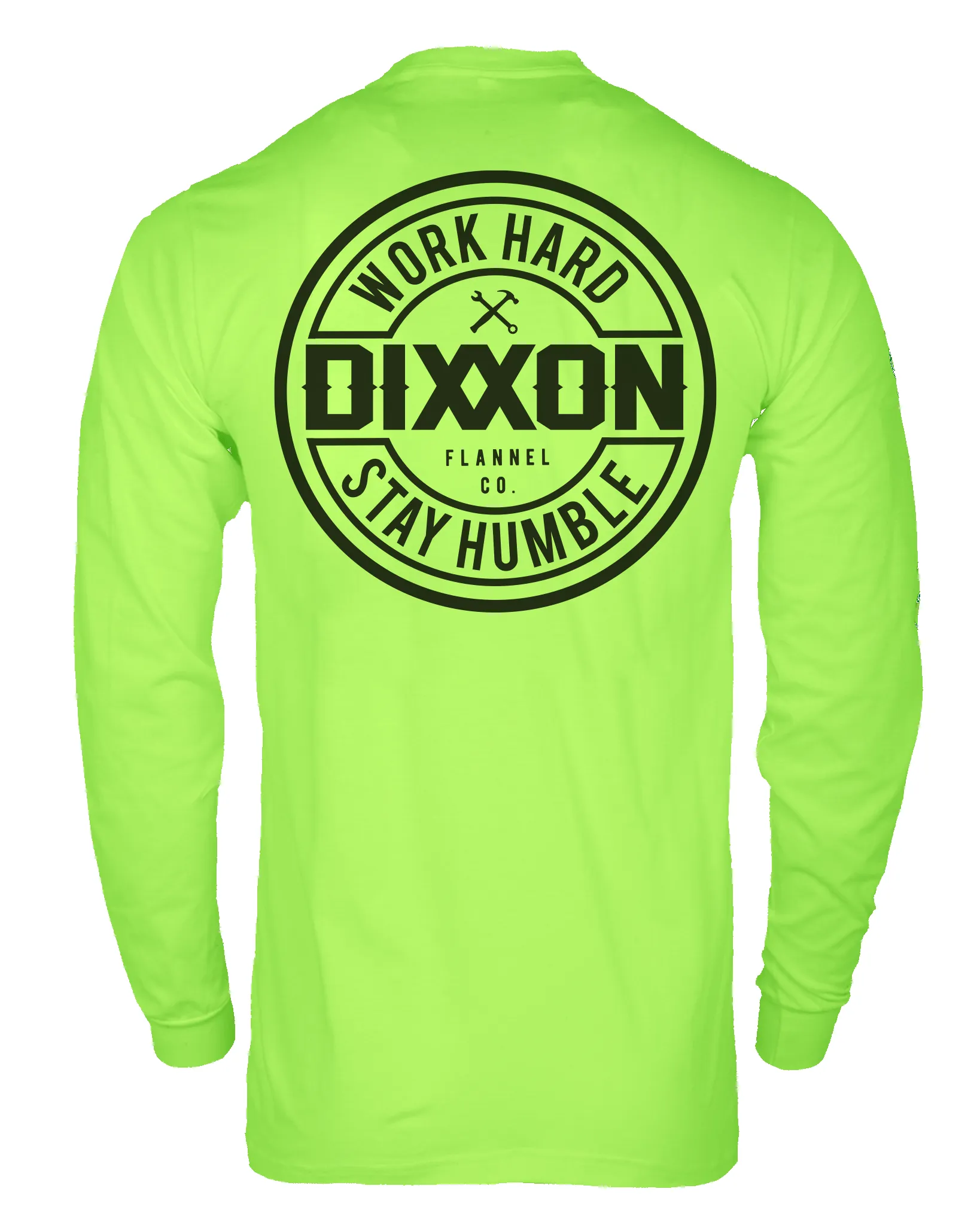 Corpo Hi Vis Long Sleeve T-Shirt - Safety Green sold by Dixxon