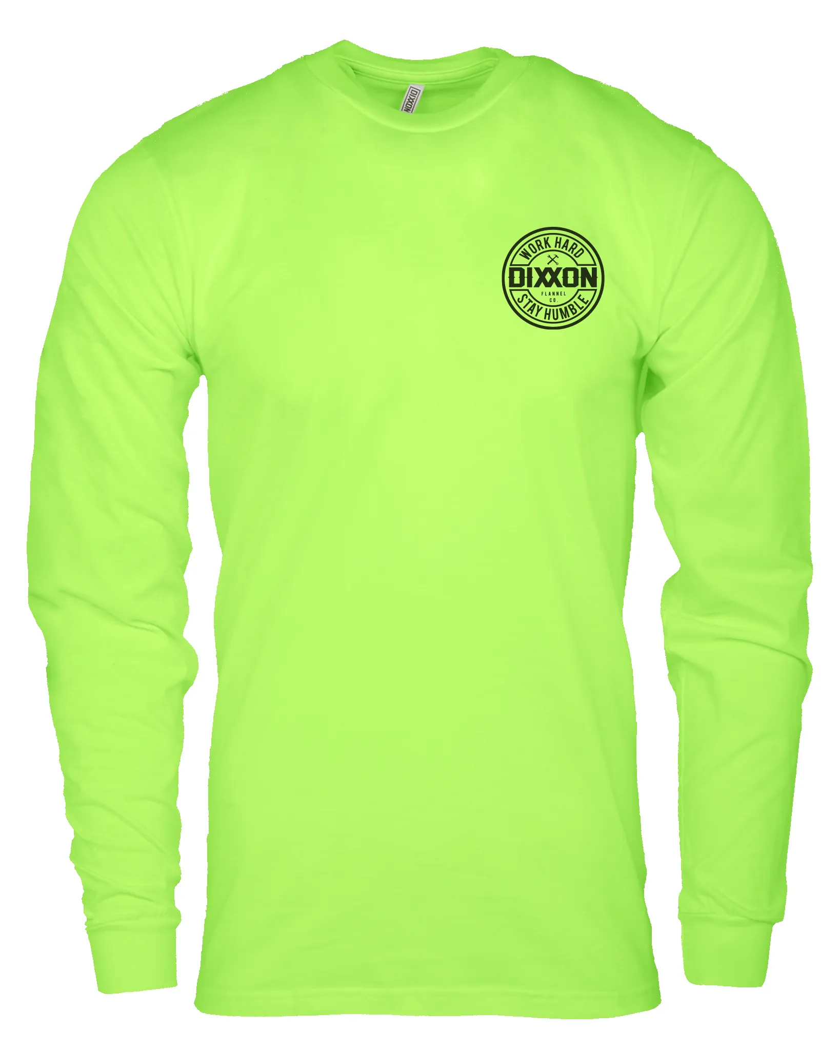Corpo Hi Vis Long Sleeve T-Shirt - Safety Green sold by Dixxon product image thumbnail 2