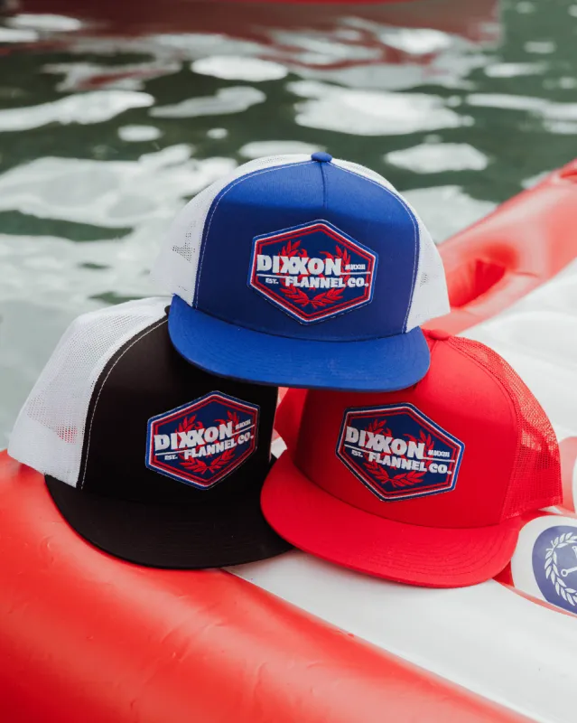 Origin Flat Bill Trucker Snapback made by Dixxon