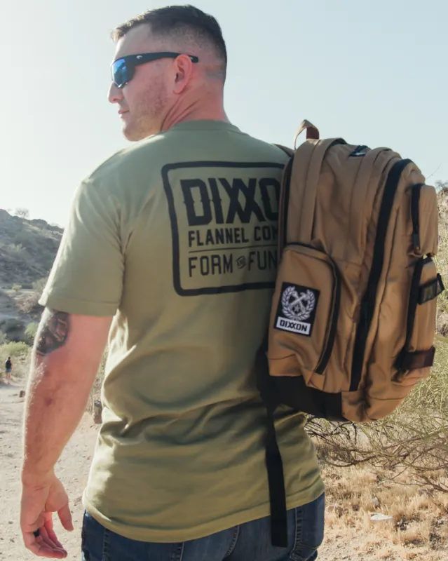 Black Classic Logo T-Shirt - O.D. Green sold by Dixxon