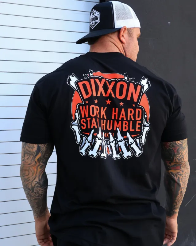 Work Hard T-Shirt - Black & Red sold by Dixxon