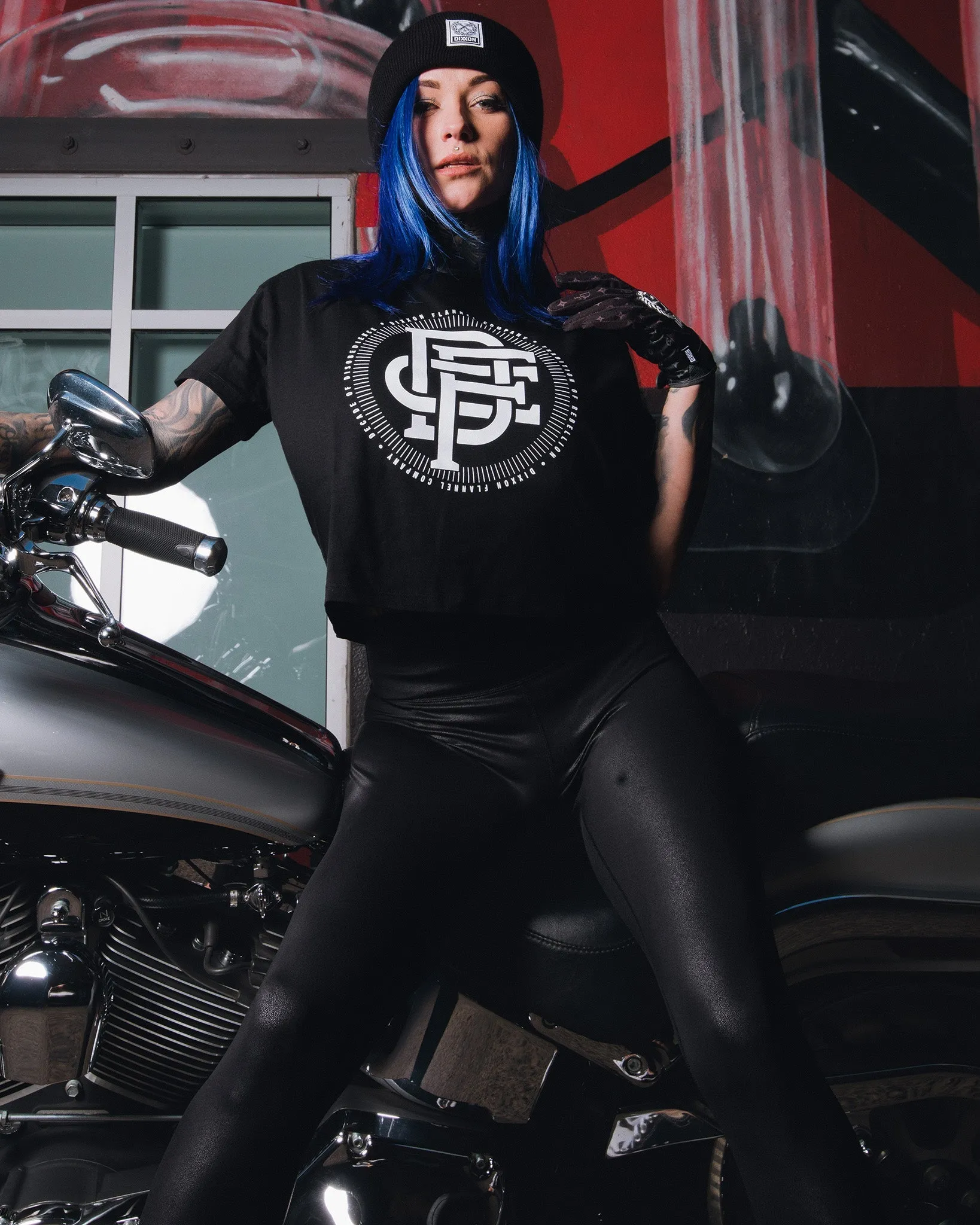 Women's Icon Crop Top - Black sold by Dixxon product image thumbnail 3