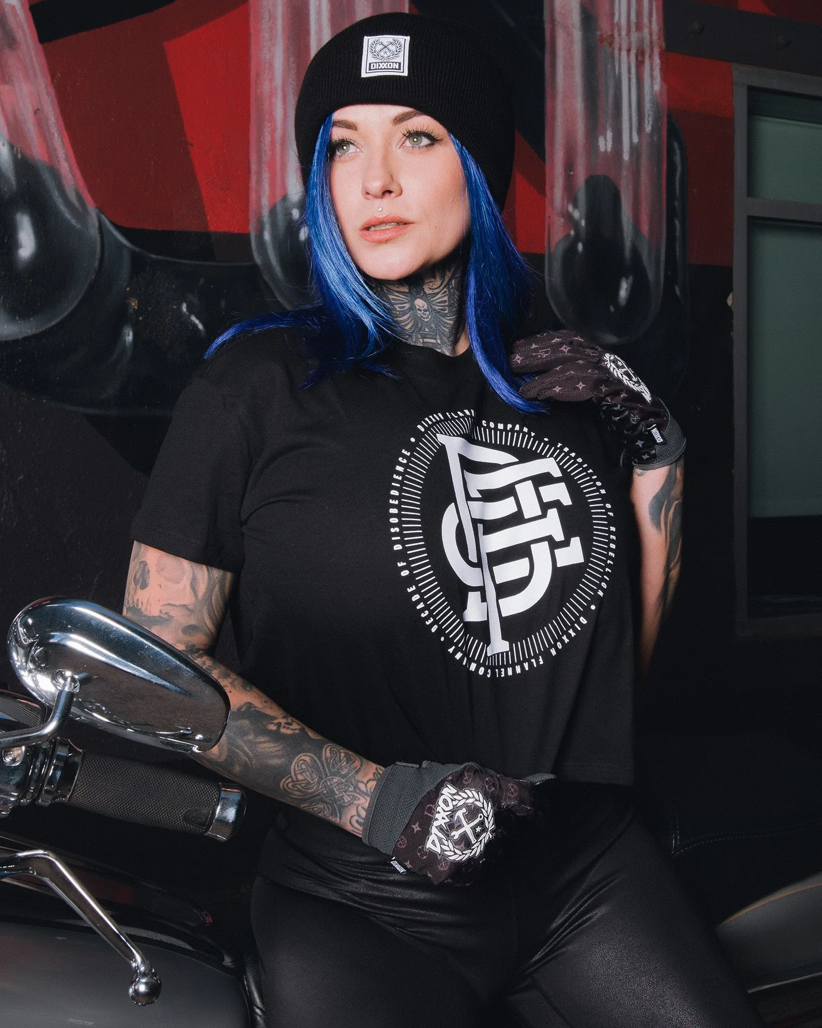 Women's Icon Crop Top - Black sold by Dixxon