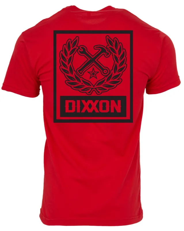 Box Crest T-Shirt - Red & Black sold by Dixxon