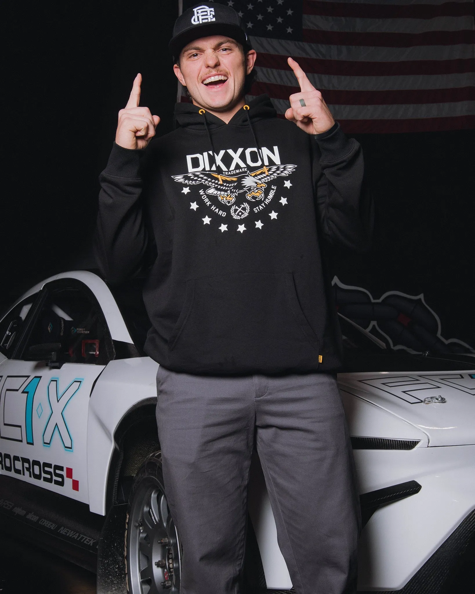 Eagle Pullover Hoodie - Black sold by Dixxon product image thumbnail 3