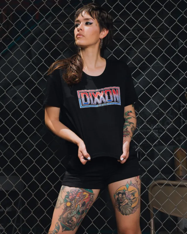 Women's Pinstripe Crop Top - Red, White, & Blue sold by Dixxon