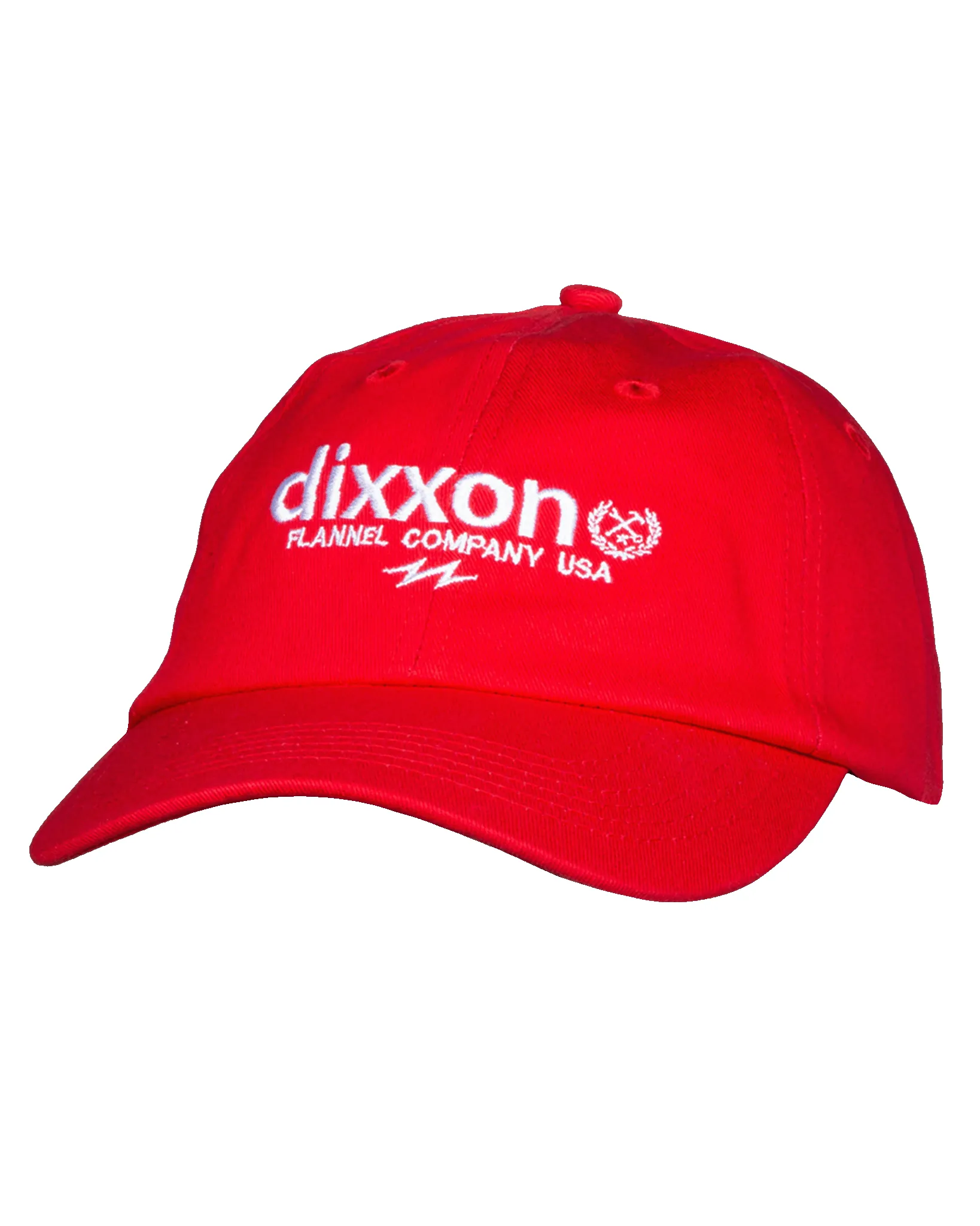 6-Panel Curved Bill Goods Hat - White & Red sold by Dixxon product image thumbnail 2