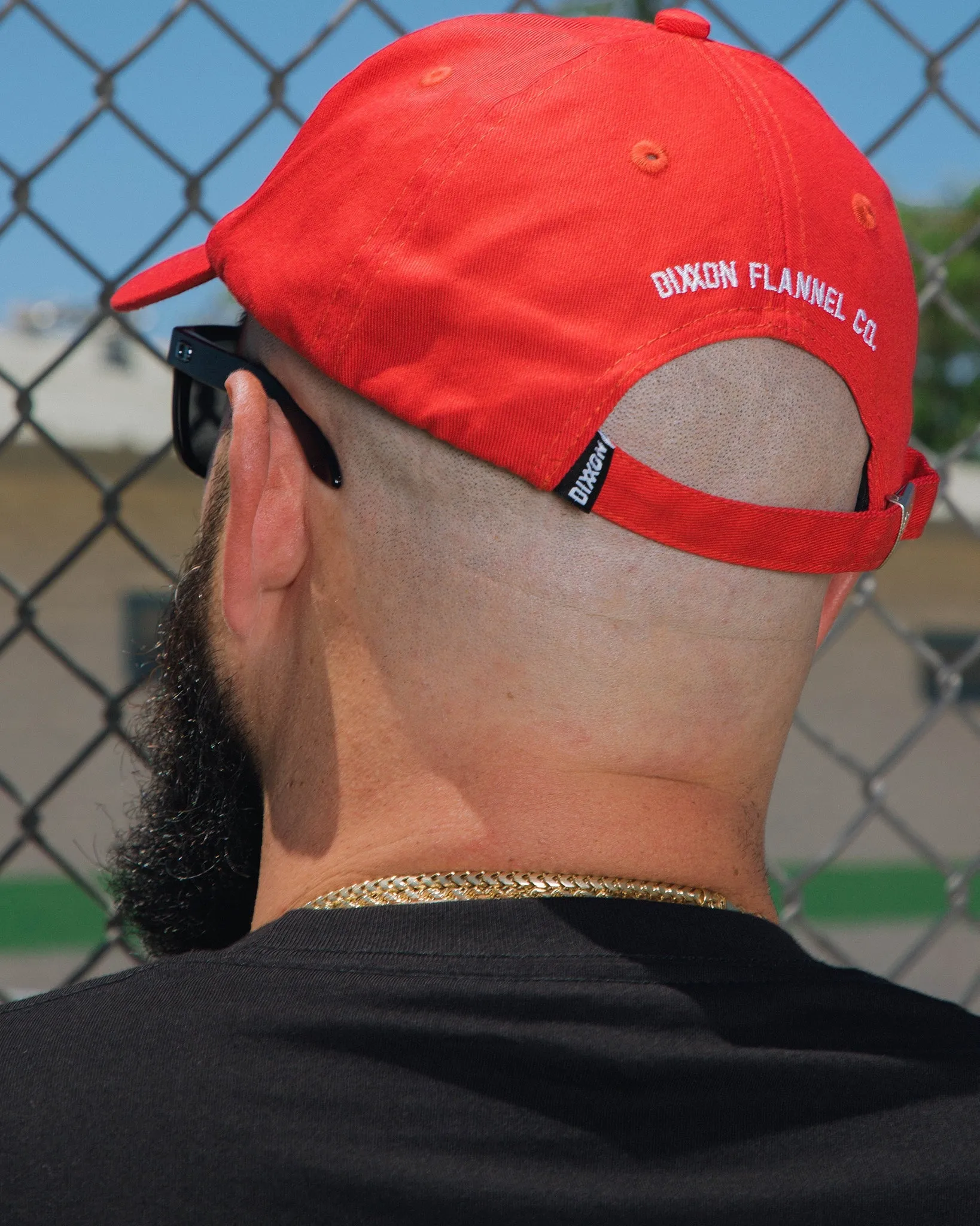 6-Panel Curved Bill Goods Hat - White & Red sold by Dixxon product image thumbnail 3