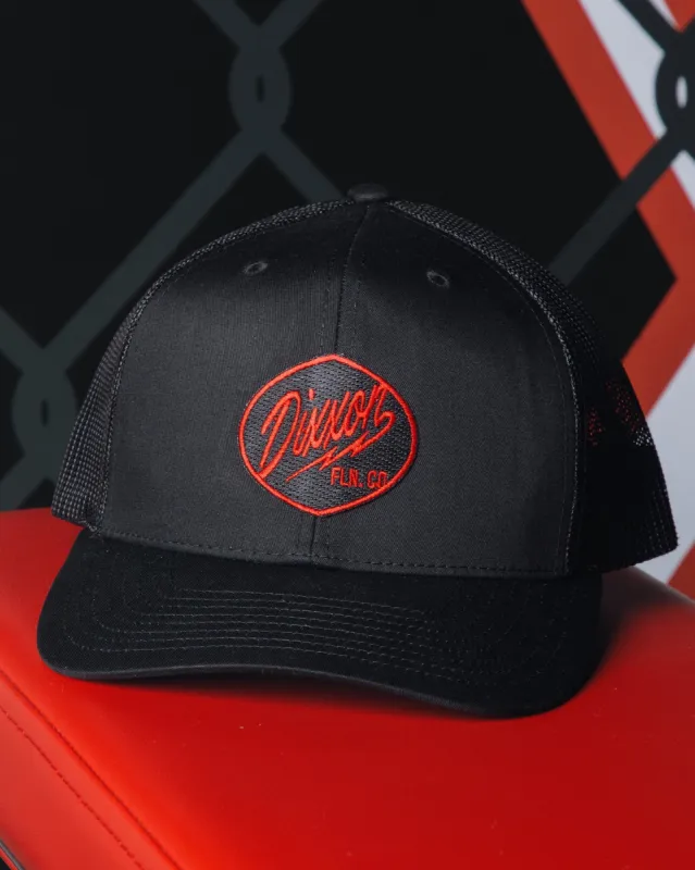 Esso Curved Bill Trucker Snapback - Red made by Dixxon