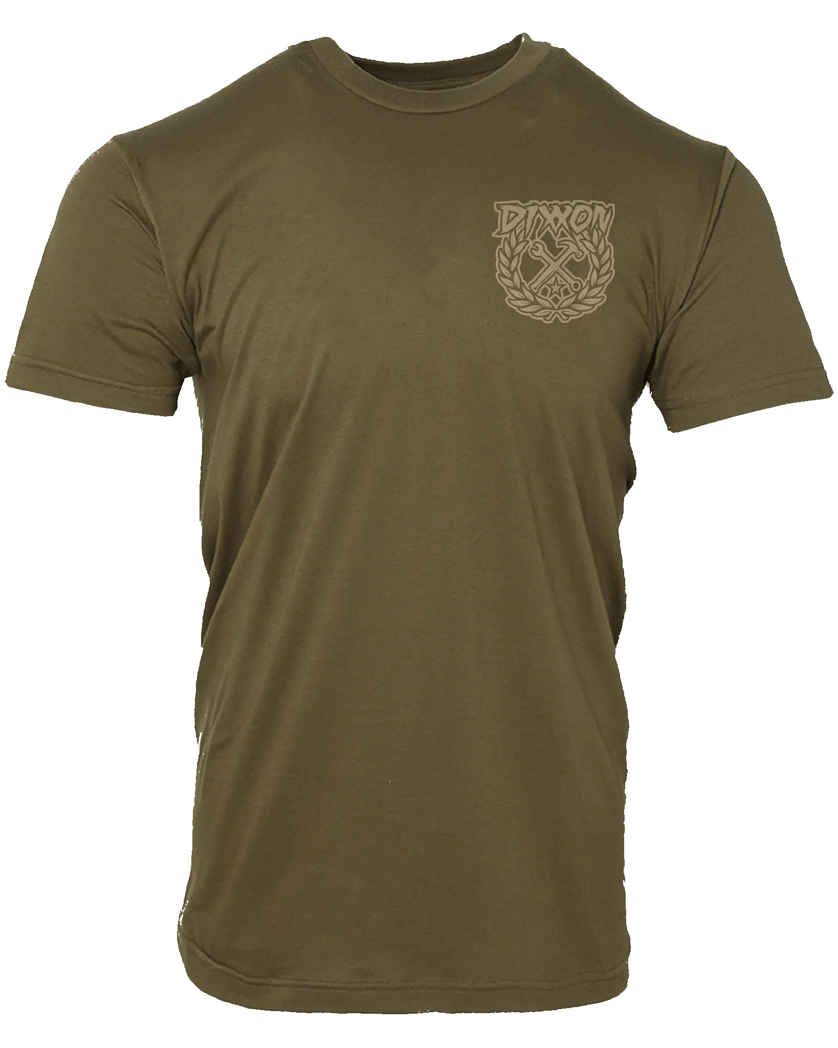 Party Crest T-Shirt - O.D. Green & Sand sold by Dixxon product image thumbnail 2