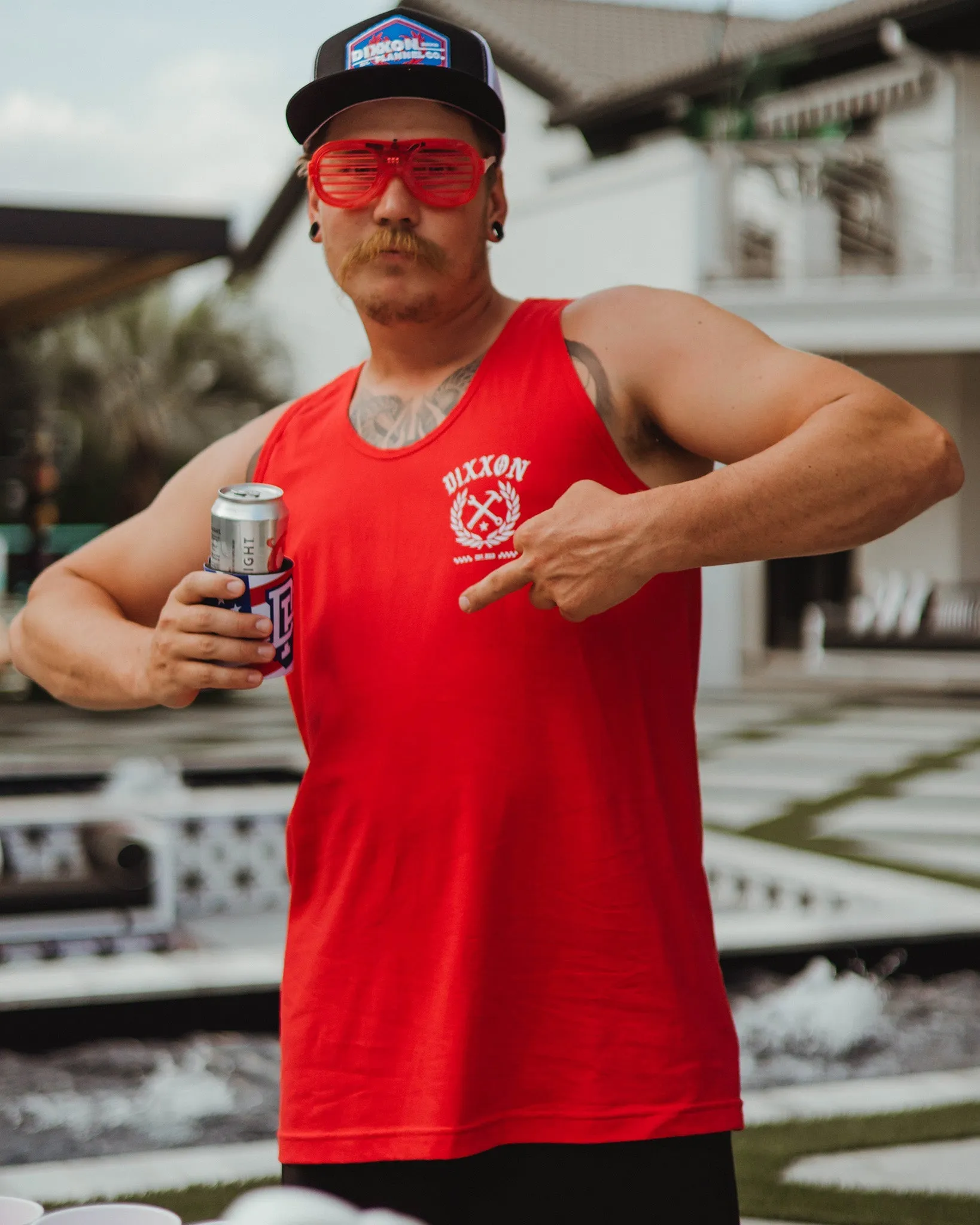 White Cruz Tank - Red sold by Dixxon product image thumbnail 3