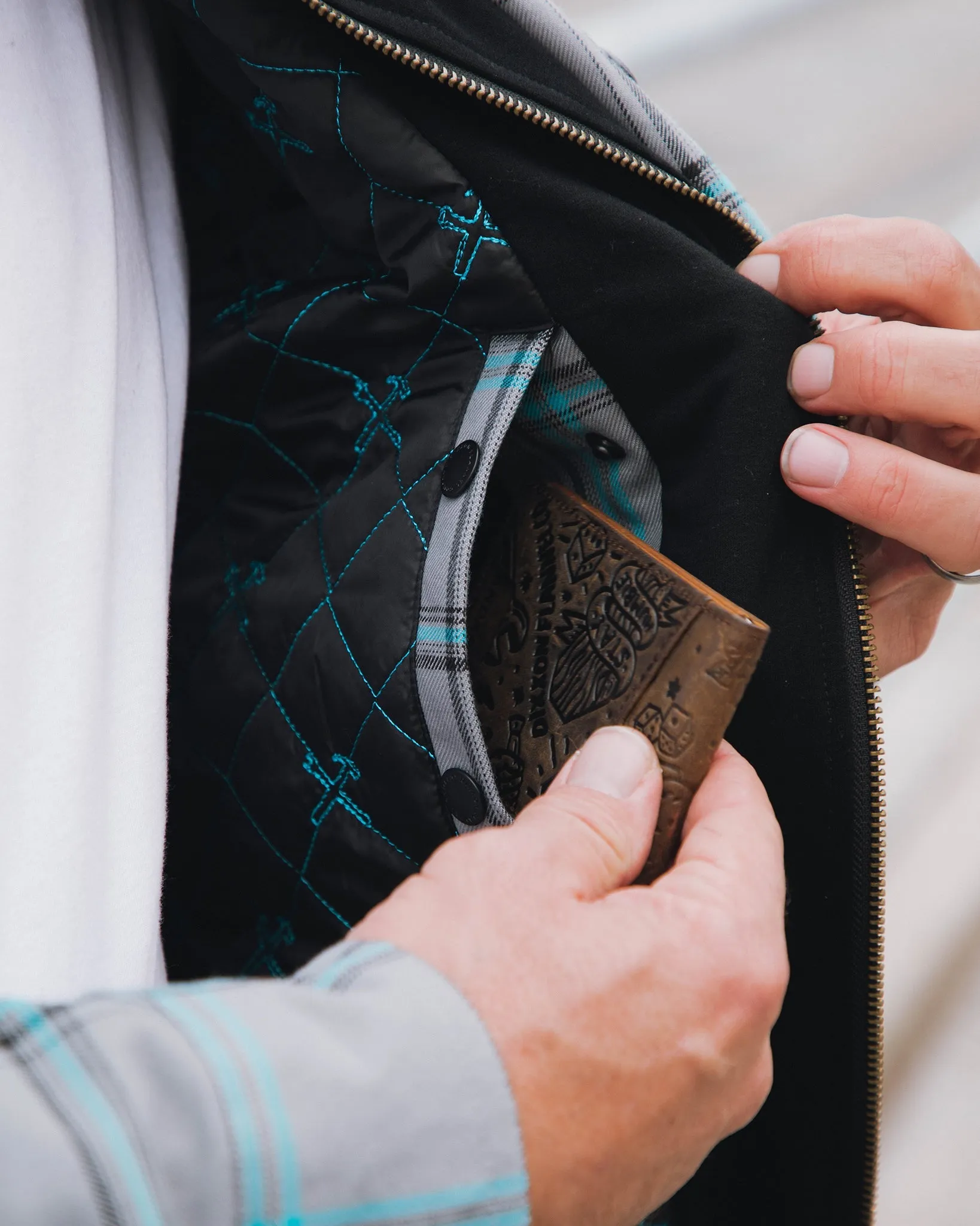 Midtown Hooded Flannel Jacket sold by Dixxon product image thumbnail 4