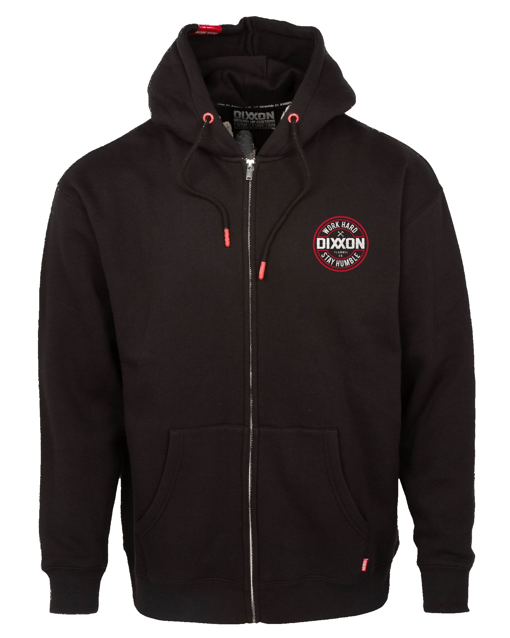 Red Corpo Zip Up - Black sold by Dixxon product image thumbnail 3