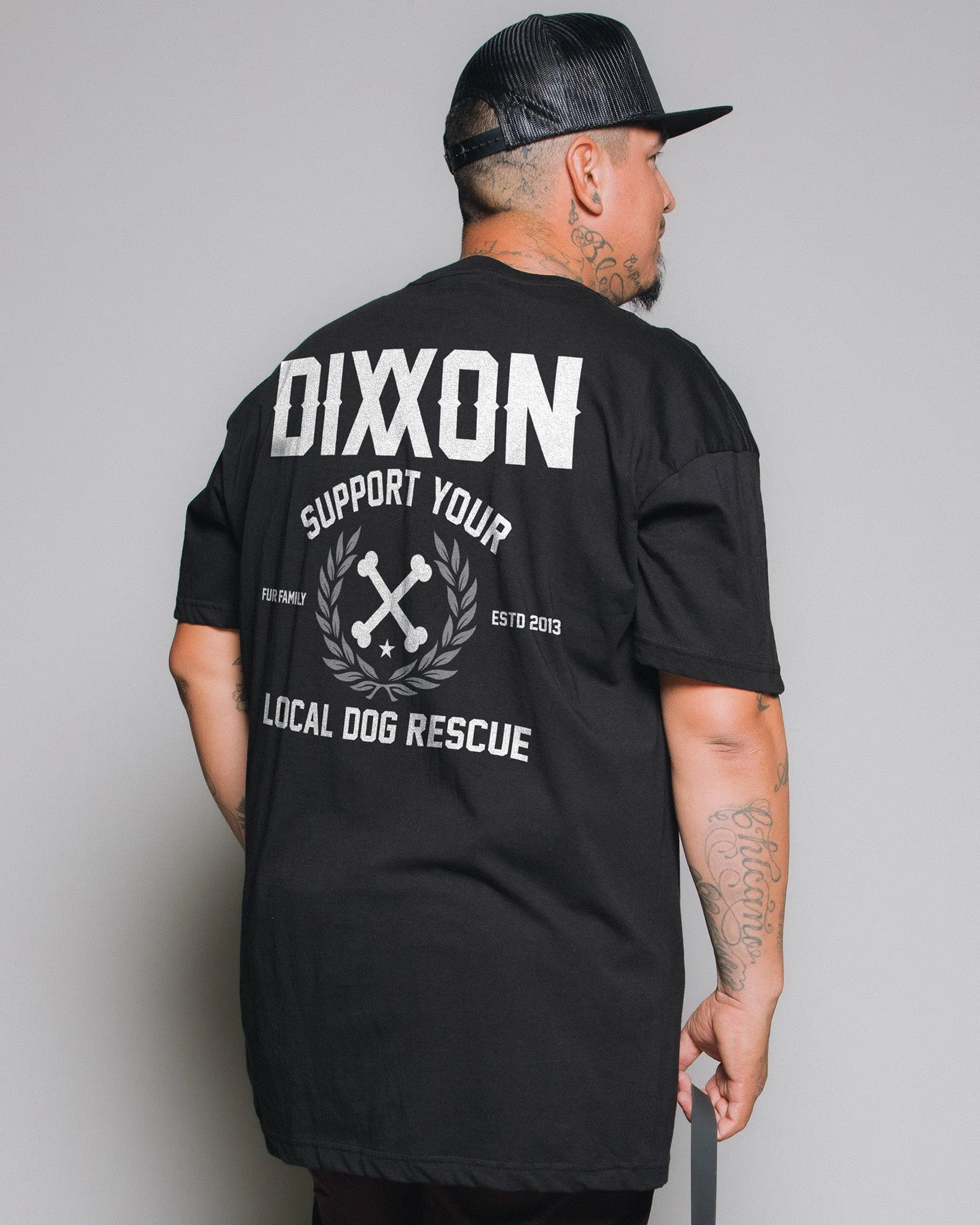 Support Your Local Dog Rescue T-Shirt - Black sold by Dixxon