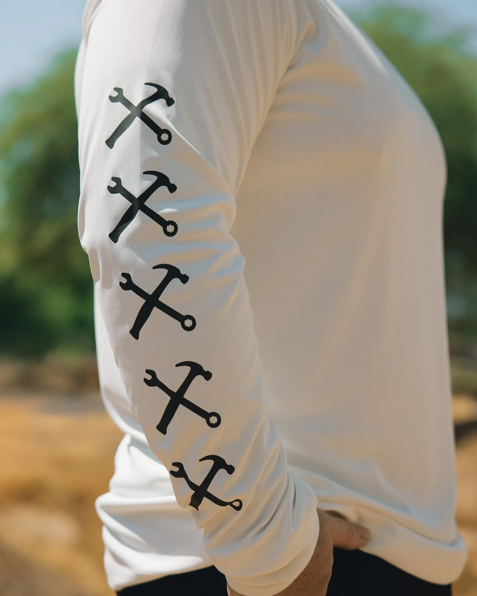 Corpo UV Long Sleeve T-Shirt - White sold by Dixxon product image thumbnail 3