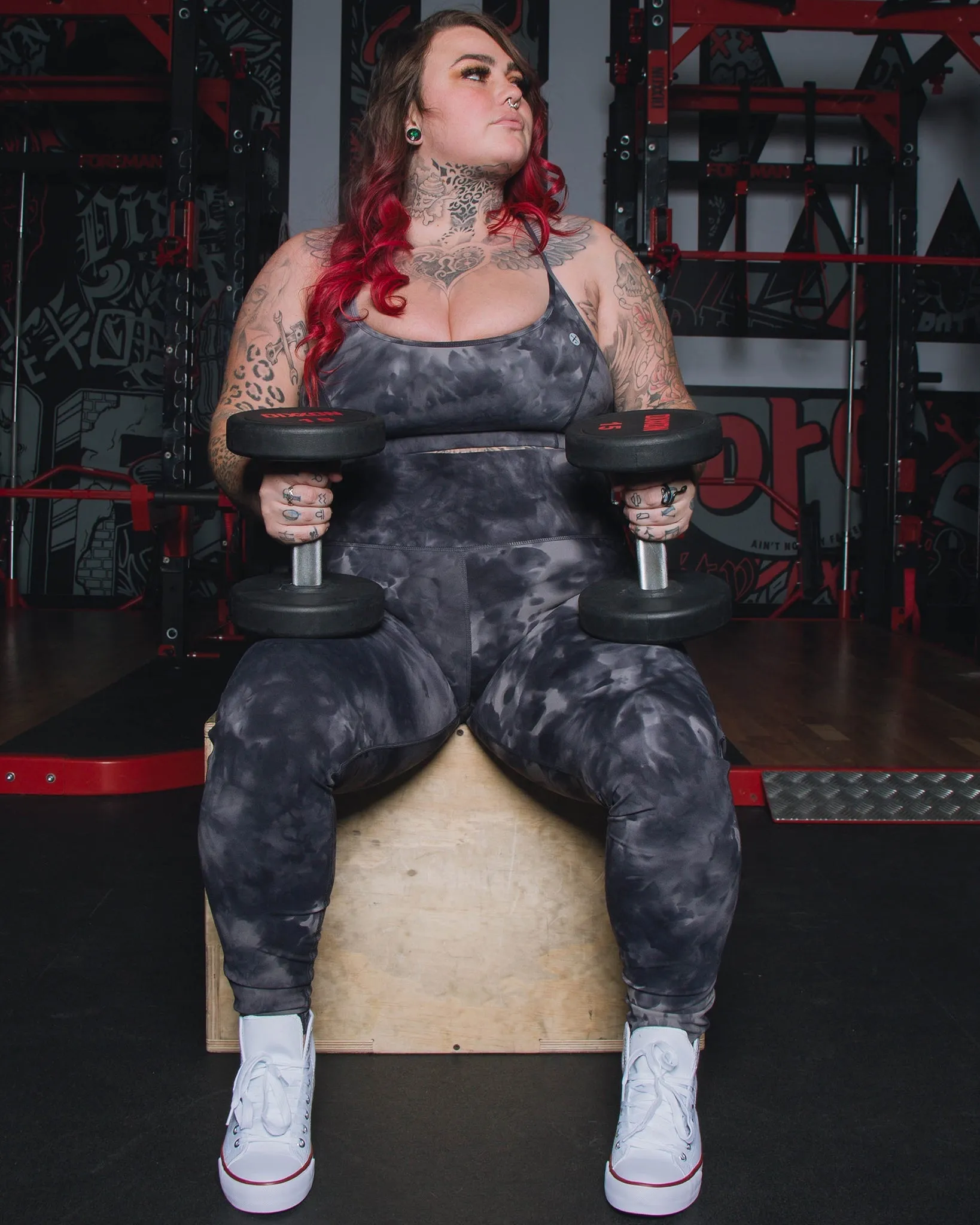 Women's Tie Dye Sports Bra - Black sold by Dixxon product image thumbnail 4