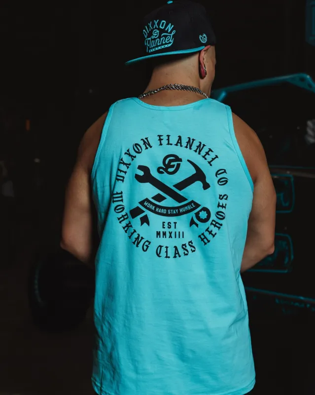 Black Working Class Badge Tank - Tiffany sold by Dixxon