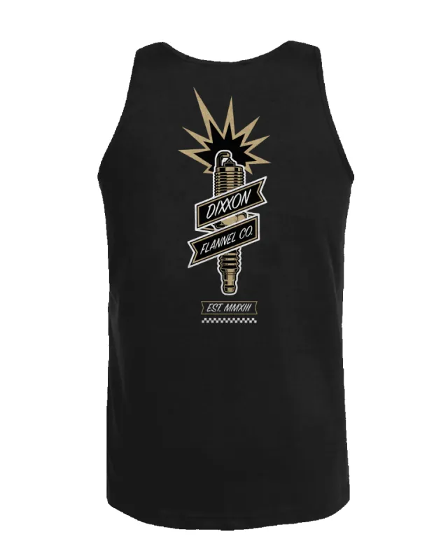 White & Gold Ignite Tank - Black sold by Dixxon