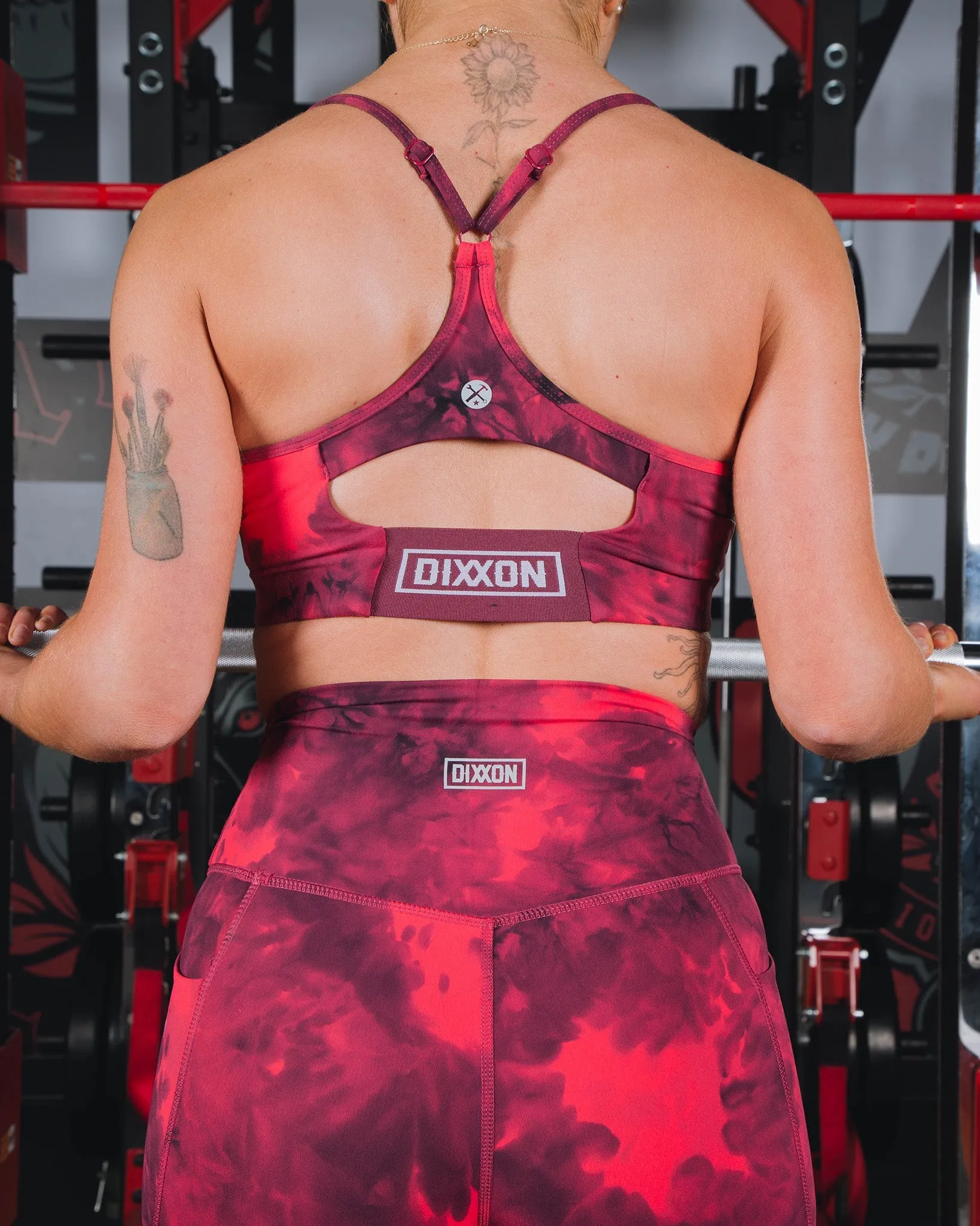 Women's Tie Dye Sports Bra - Red sold by Dixxon product image thumbnail 2