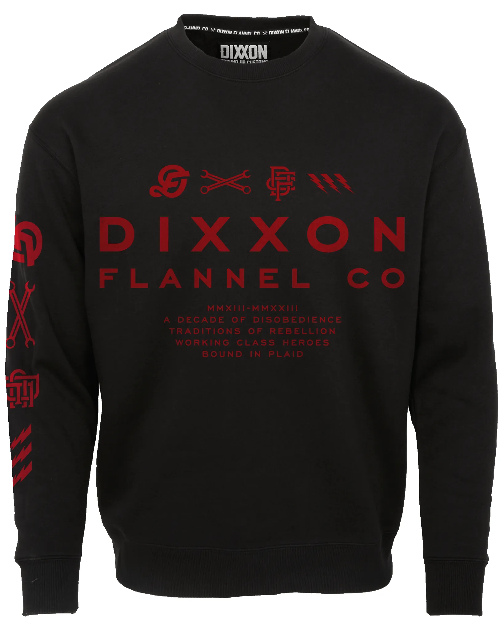 Red Technical Crewneck Sweatshirt - Black sold by Dixxon