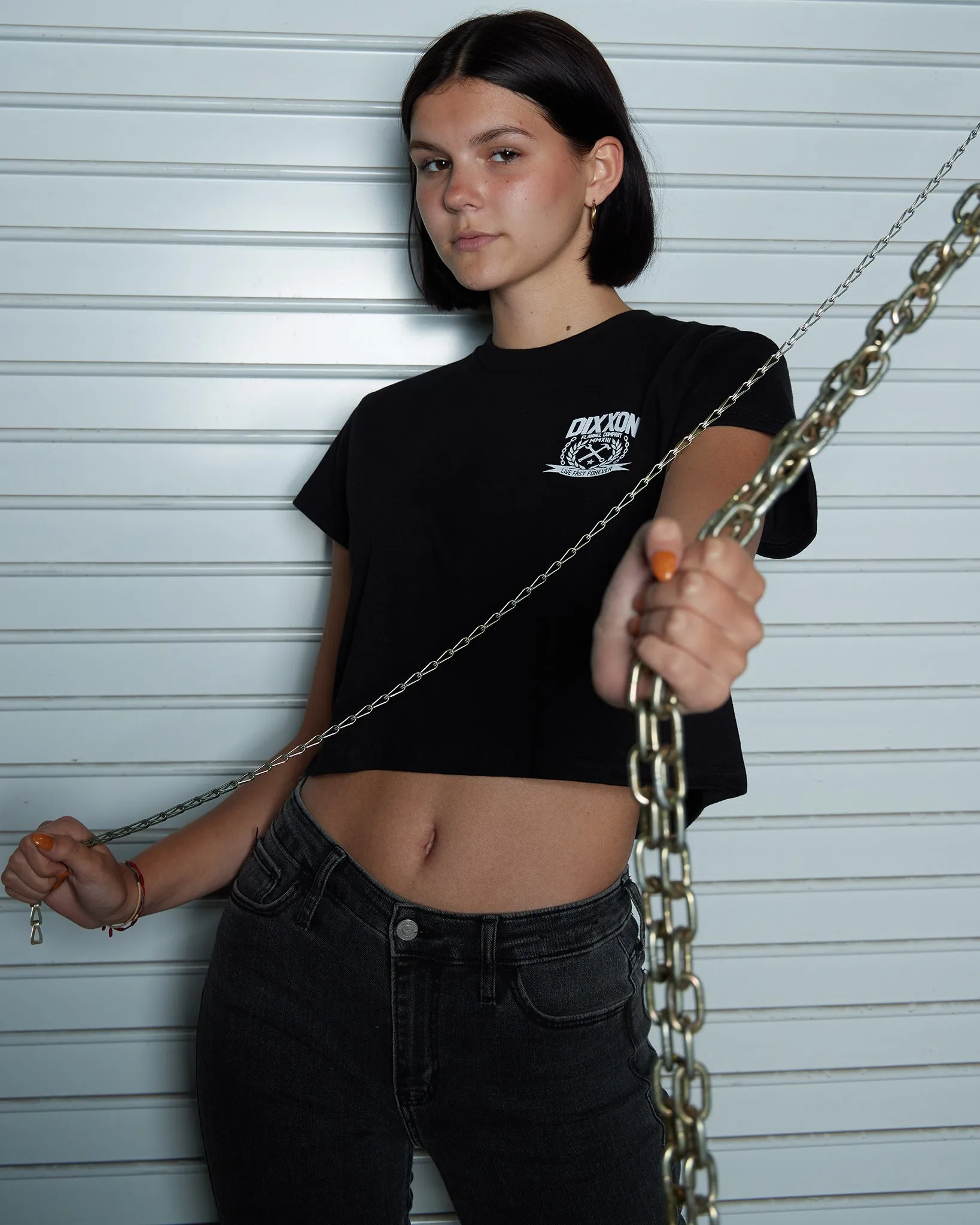 Women's Chains Crop Top sold by Dixxon product image thumbnail 5