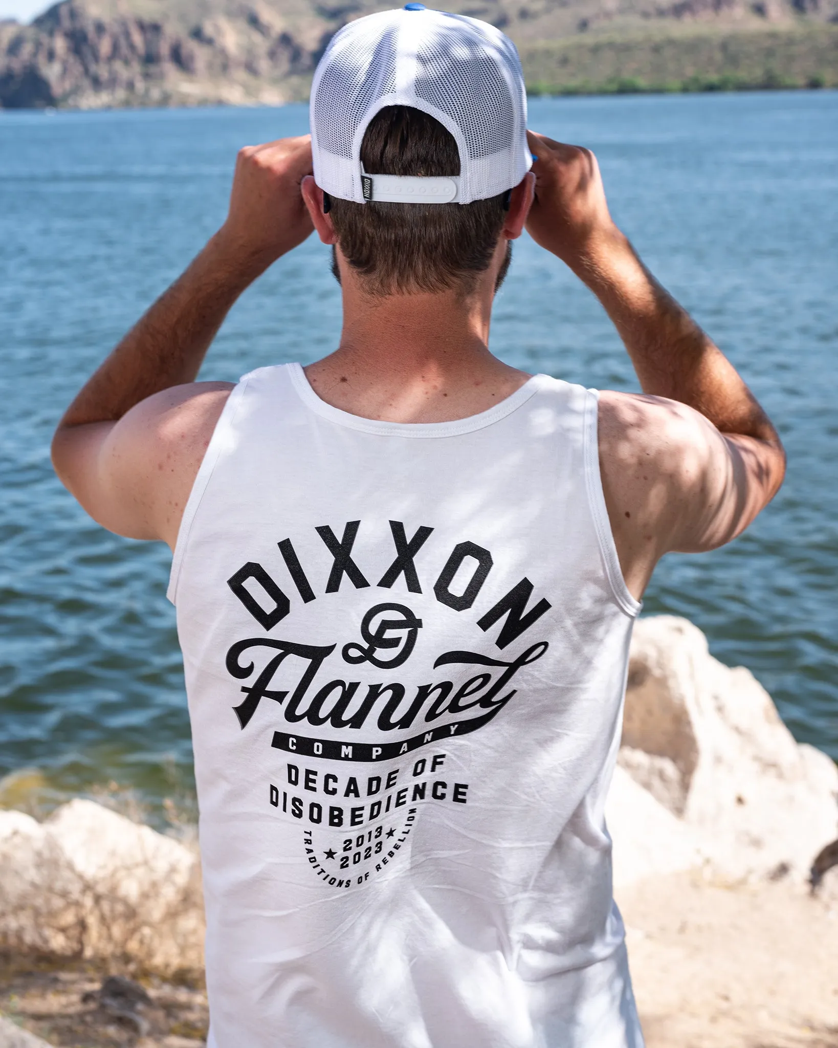 Pastime Tank - White sold by Dixxon