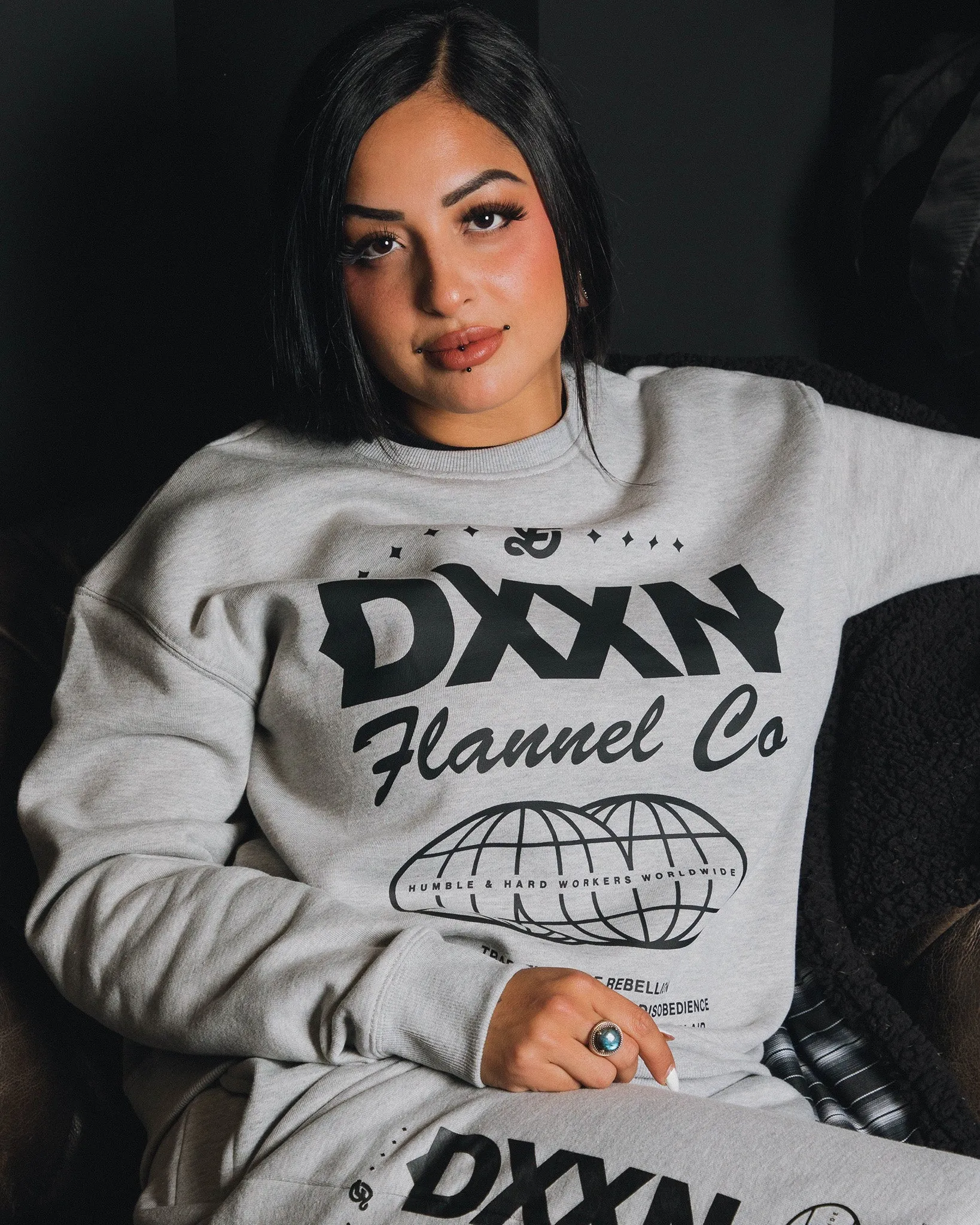 Women's Tech Crewneck Sweatshirt - Gray sold by Dixxon