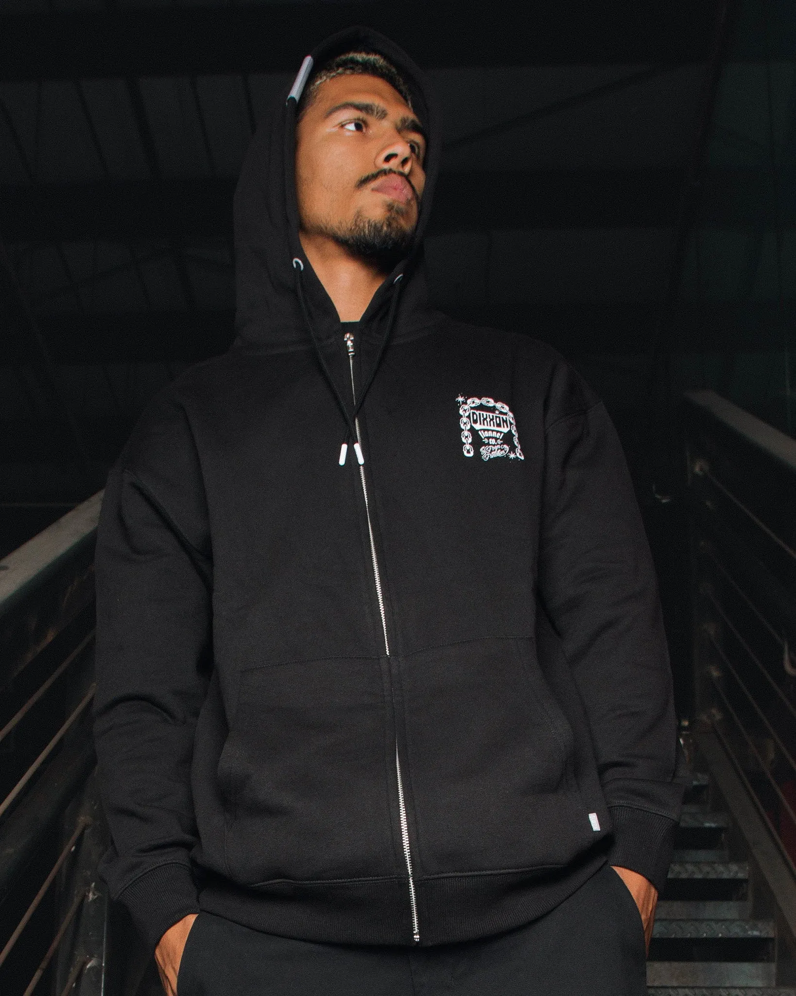 Westside Zip Up Hoodie - Black sold by Dixxon product image thumbnail 2