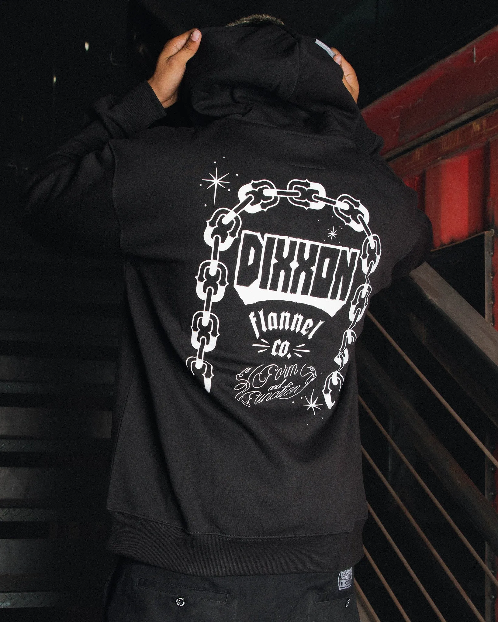 Westside Zip Up Hoodie - Black sold by Dixxon