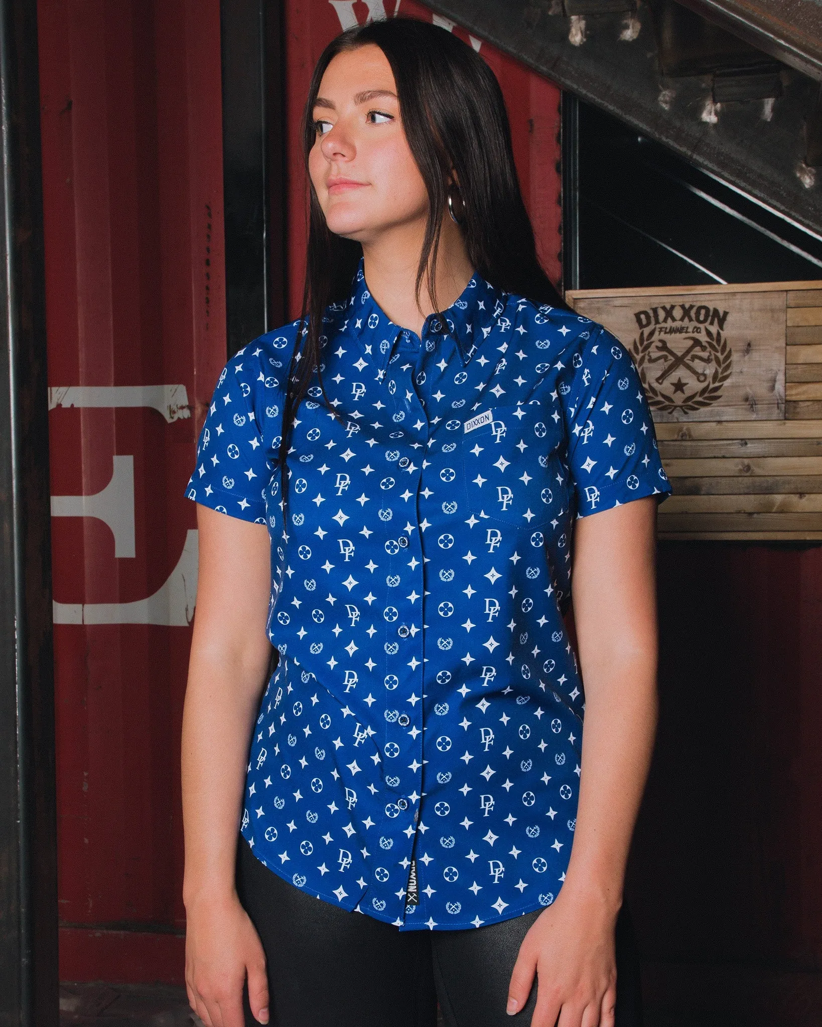 Women's Bougie Party Shirt - Blue & White sold by Dixxon