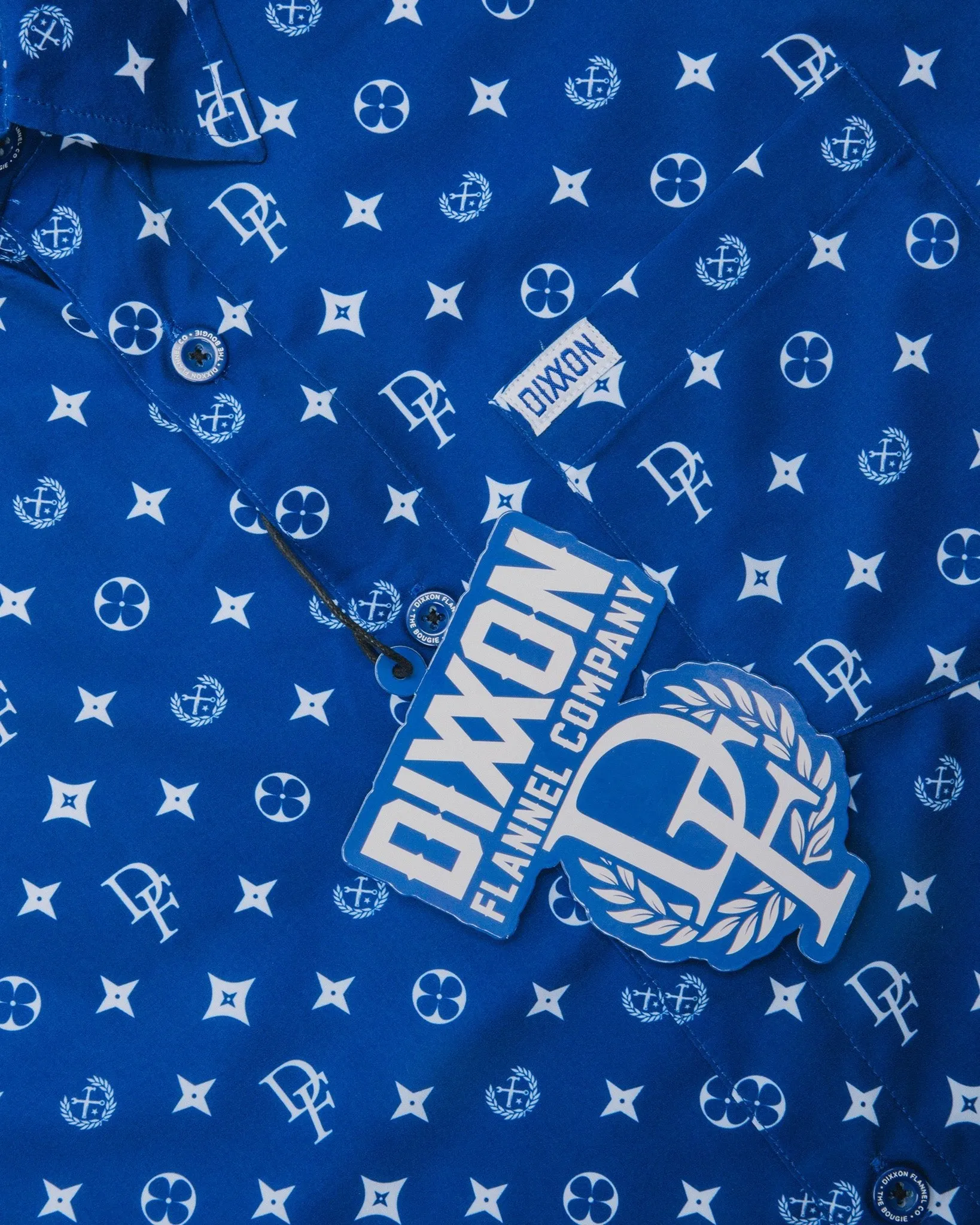 Women's Bougie Party Shirt - Blue & White sold by Dixxon product image thumbnail 5