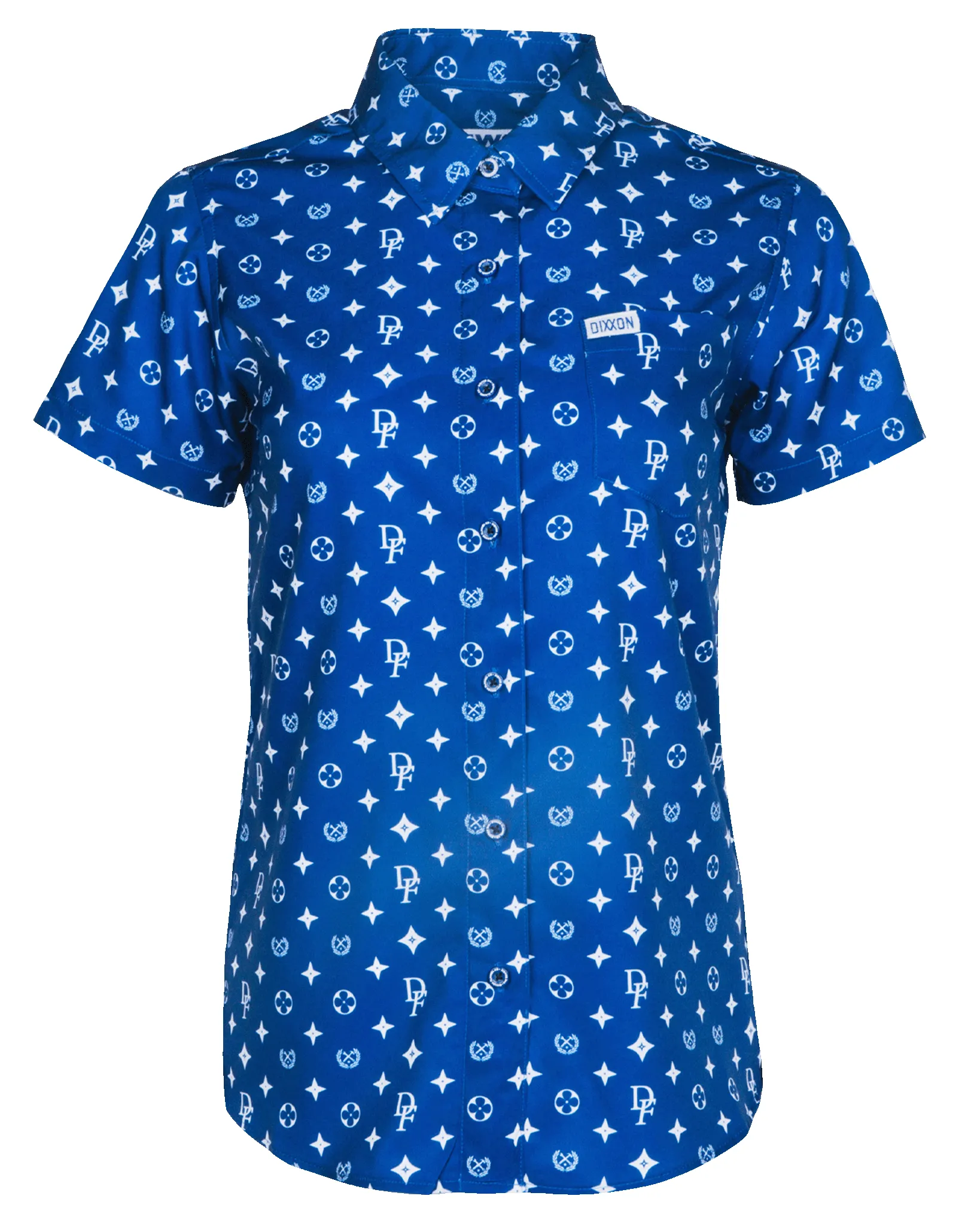 Women's Bougie Party Shirt - Blue & White sold by Dixxon product image thumbnail 2