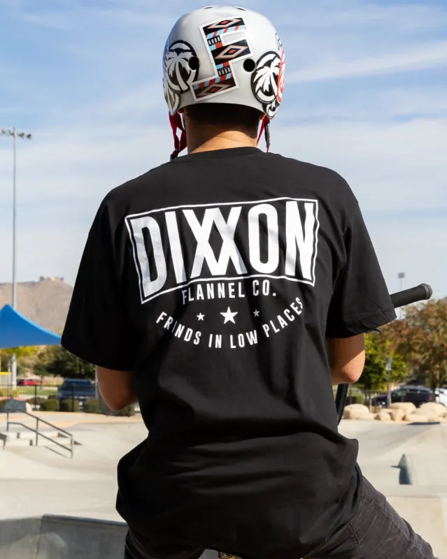 Friends In Low Places T-Shirt - Black made by Dixxon