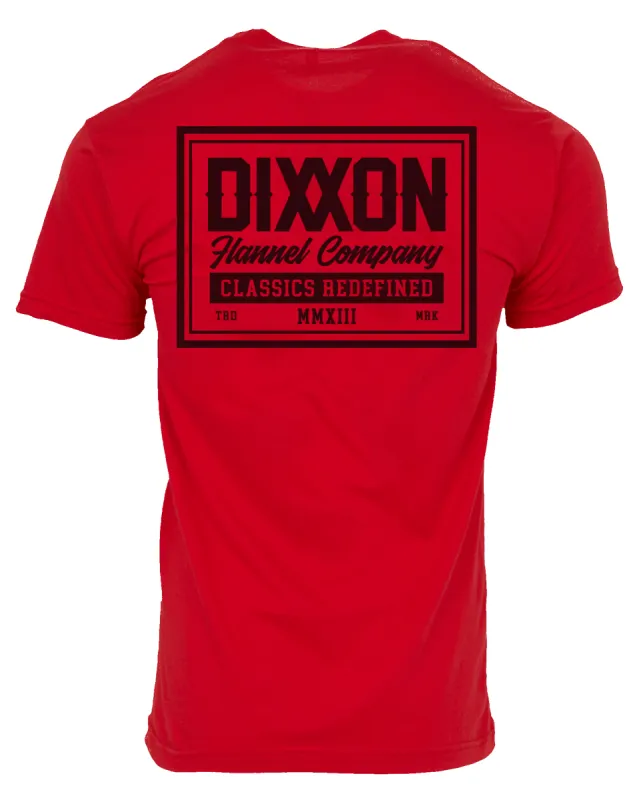 Black Billboard T-Shirt - Red sold by Dixxon