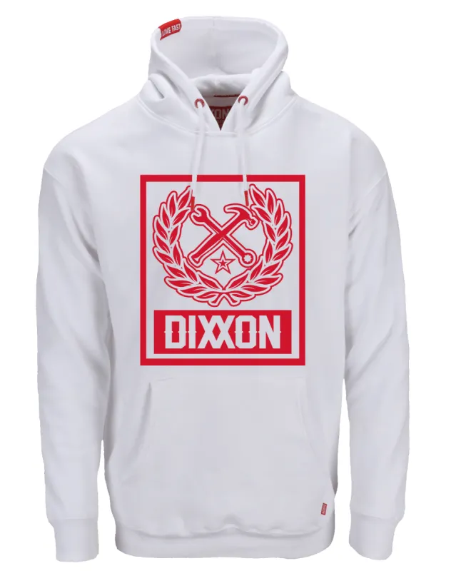 Red Box Crest Pullover Hoodie - White sold by Dixxon