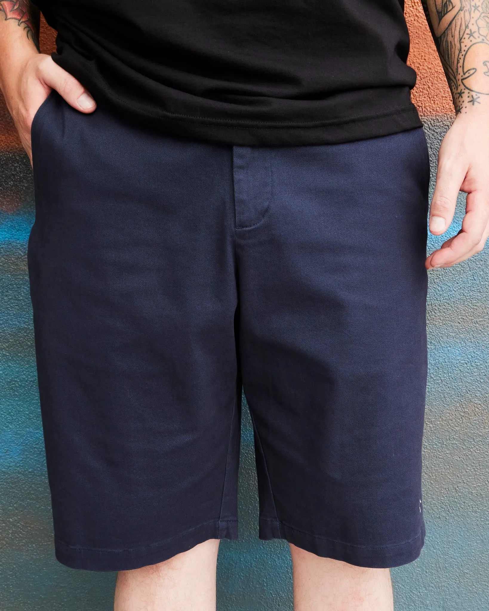 Chino Shorts - Navy sold by Dixxon