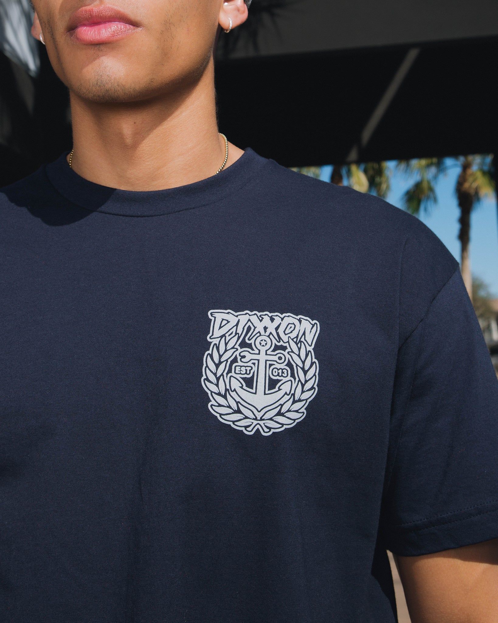 Salty Crest T-Shirt - Blue & Gray sold by Dixxon product image thumbnail 4