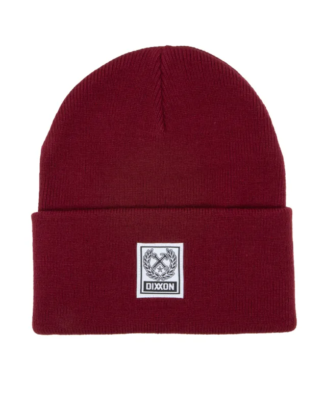 Ribbed Beanie - Maroon sold by Dixxon