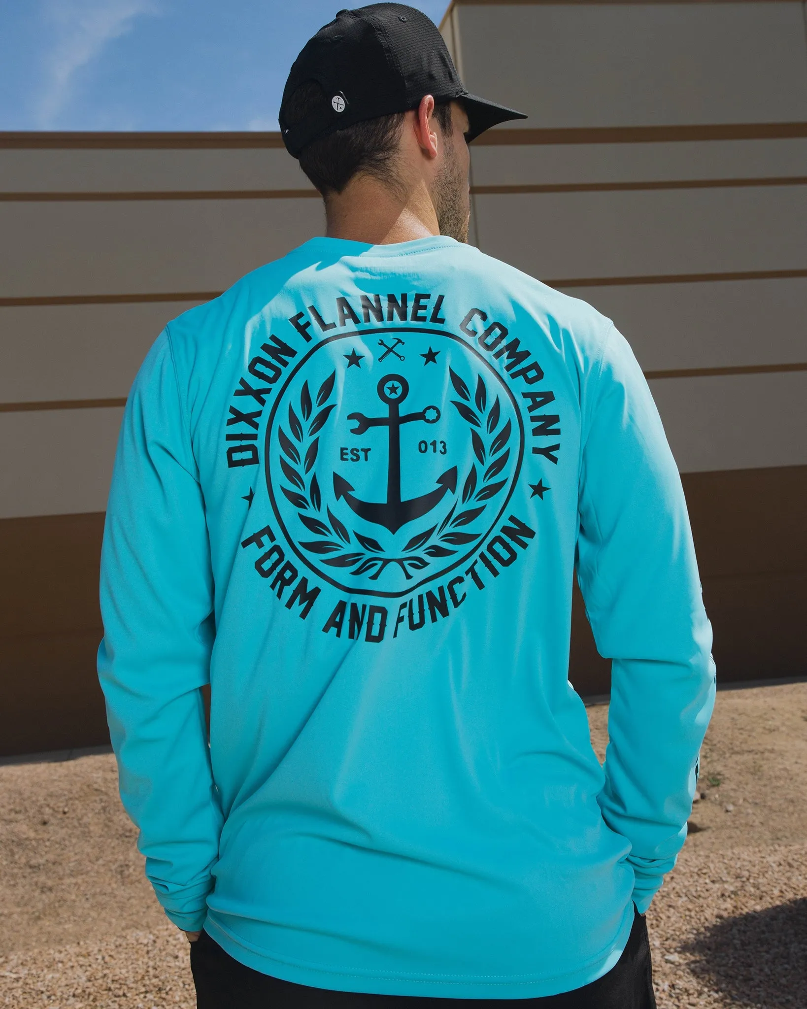 Salty Crest UV Long Sleeve T-Shirt - Tiffany sold by Dixxon