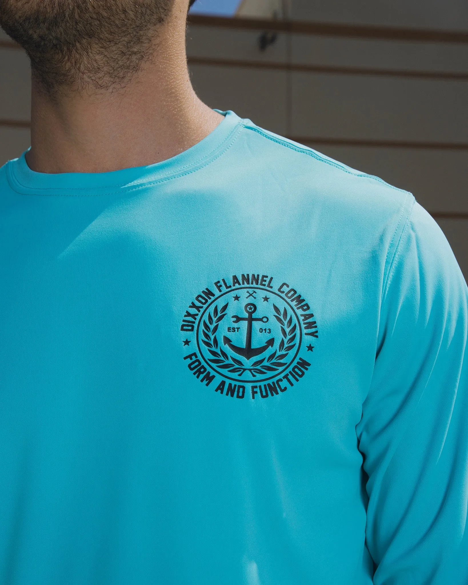 Salty Crest UV Long Sleeve T-Shirt - Tiffany sold by Dixxon product image thumbnail 2