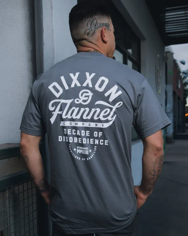 Pastime T-Shirt - Charcoal sold by Dixxon