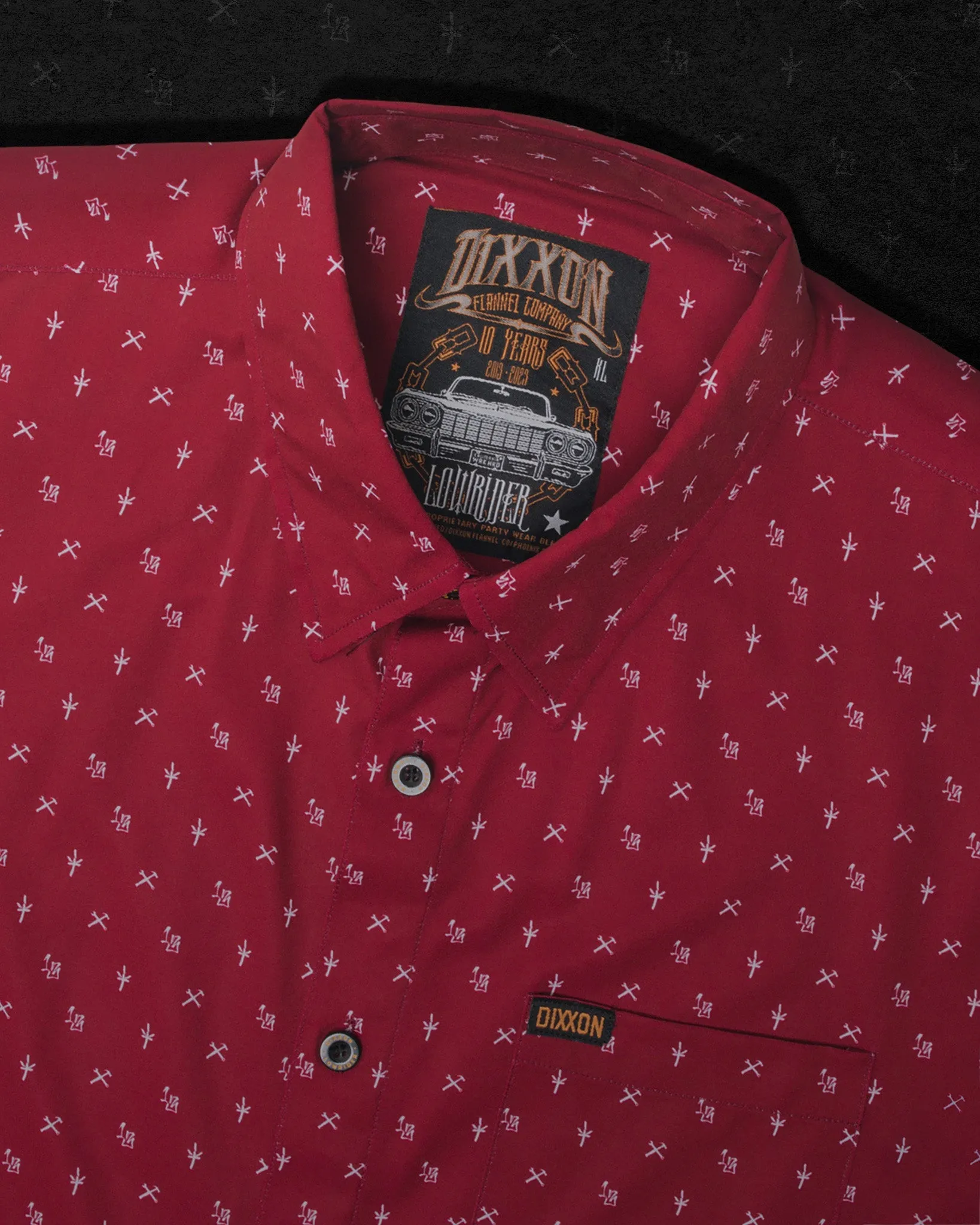 Lowrider 10 YR Party Shirt sold by Dixxon product image thumbnail 3